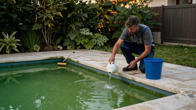 Dosage de l'eau de javel pour traiter une piscine verte et améliorer sa qualité