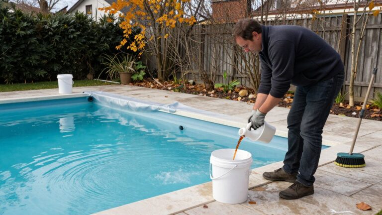 Entretien hivernage actif pour piscine au sel et traitement saline