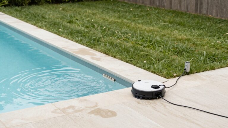 Robot piscine fonctionnant simultanément avec le système de filtration